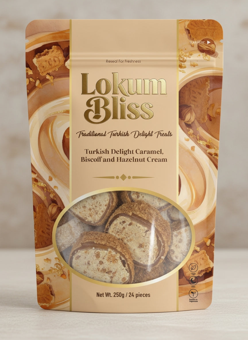 Caramel, Biscoff and Hazelnut Cream