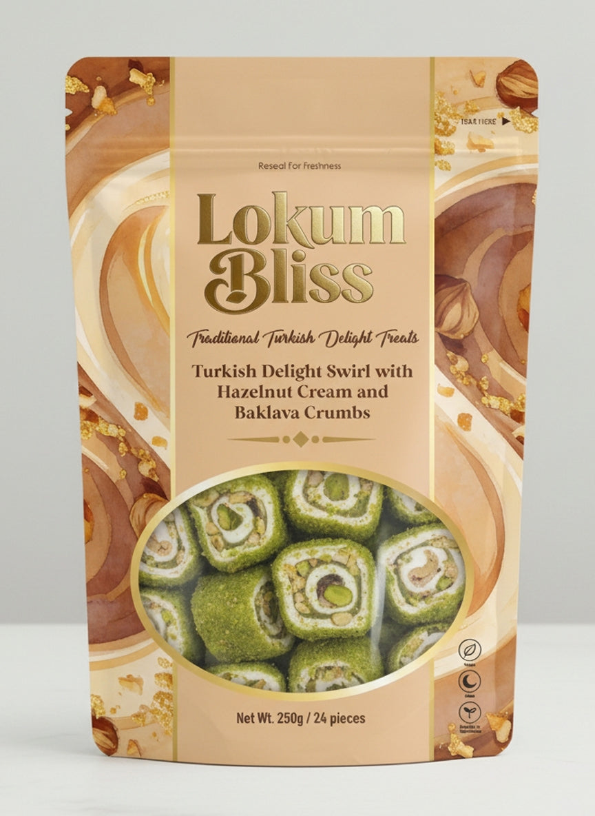 Hazelnut Cream and Baklava Crumbs