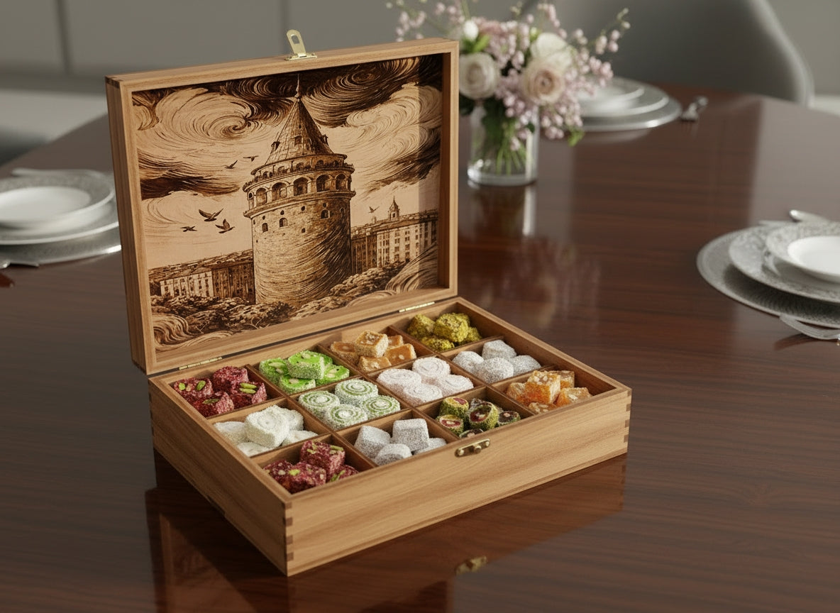 Lokum Bliss™ Premium Wooden Gift Box